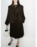 The Flap midi trench coat