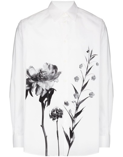 floral motif shirt