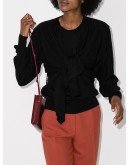layered merino wool-blend knitted top