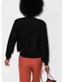layered merino wool-blend knitted top