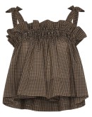 checked seersucker top