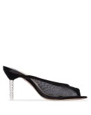 Simona 85mm mesh mules 