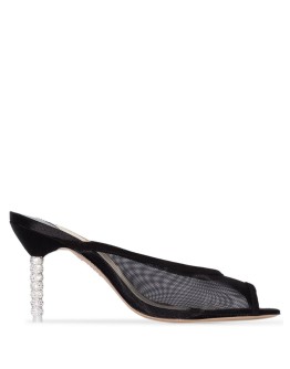 Simona 85mm mesh mules 