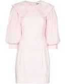 puff sleeve gingham dress