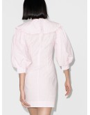 puff sleeve gingham dress