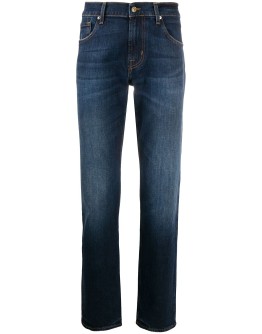 mid-rise slim-fit jeans 