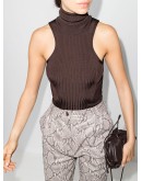 ribbed knit turtleneck top