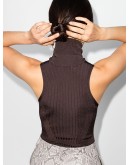 ribbed knit turtleneck top