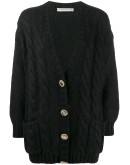 crystal button cardigan