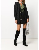 crystal button cardigan