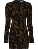 tiger-print mini dress