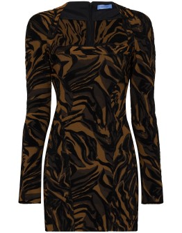 tiger-print mini dress