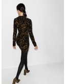 tiger-print mini dress