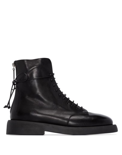 Gomme leather combat boots
