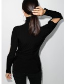 cut-out sleeve ribbed top
