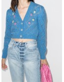 floral cropped cardigan