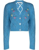 floral cropped cardigan