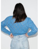 floral cropped cardigan