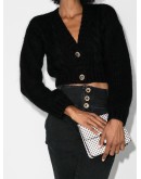 cropped crystal-embellished cardigan