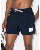 Tricolour trim swim shorts