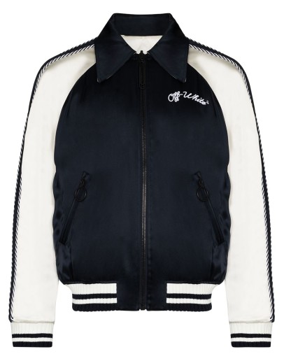 Souvenir logo-embroidered bomber jacket