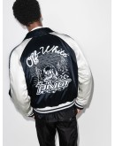 Souvenir logo-embroidered bomber jacket