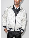 Souvenir logo-embroidered bomber jacket