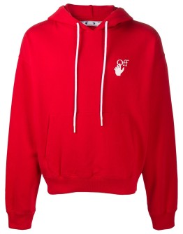 PASCAL ARROW OVER HOODIE RED WHITE