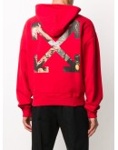 PASCAL ARROW OVER HOODIE RED WHITE