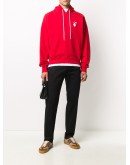 PASCAL ARROW OVER HOODIE RED WHITE
