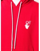 PASCAL ARROW OVER HOODIE RED WHITE