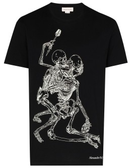 Lovers skeleton print T-shirt