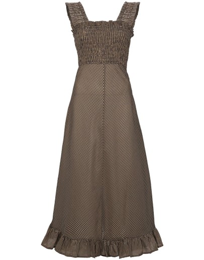 sleeveless seersucker maxi dress