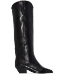 Denvee 40mm over-the-knee leather boots