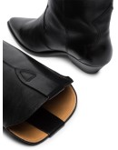 Denvee 40mm over-the-knee leather boots