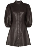 pouf-sleeve mini dress