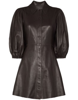 pouf-sleeve mini dress