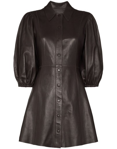 pouf-sleeve mini dress