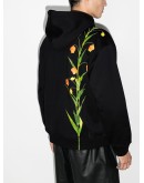 floral-print long-sleeve hoodie