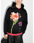 floral-print long-sleeve hoodie