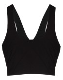 scoop-neck quilted top