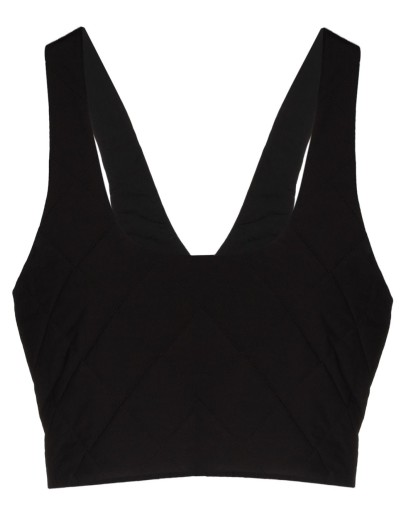 scoop-neck quilted top