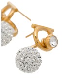 Gancini crystal-embellished earrings