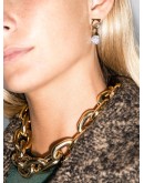 Gancini crystal-embellished earrings