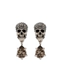 crystal skull earrings
