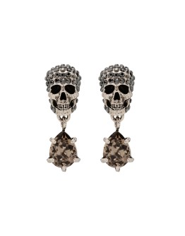 crystal skull earrings