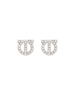 Gancini crystal earrings