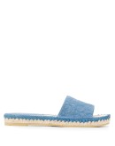 Gancini espadrille slides