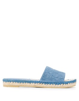 Gancini espadrille slides