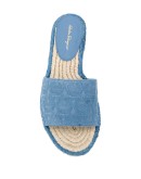 Gancini espadrille slides